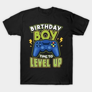 Birthday Boy Time to Level Up Gamer T-Shirt